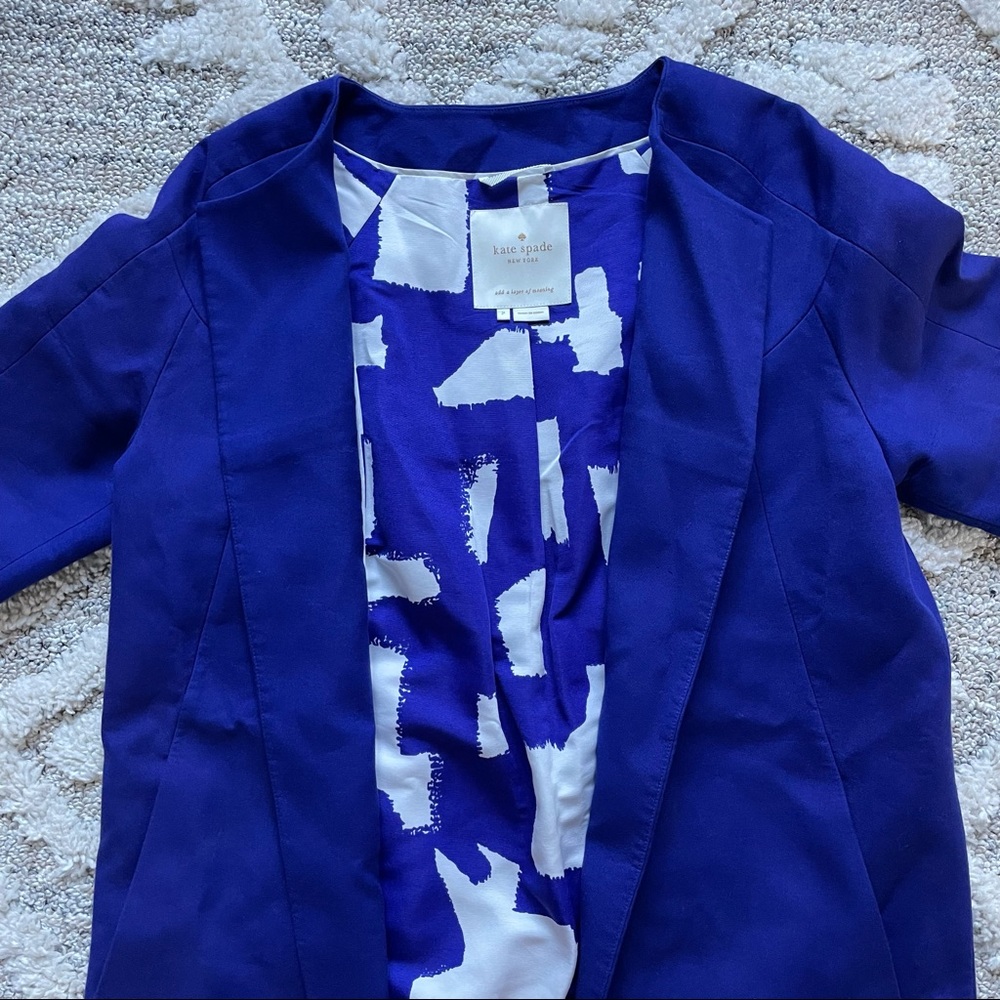 Kate Spade Deep Purple Light Peacoat Women’s Size 2 Gem